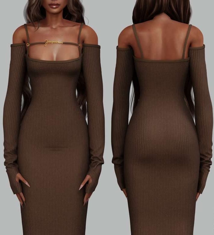 Скриншот мода Длинное платье La Robe Sierra